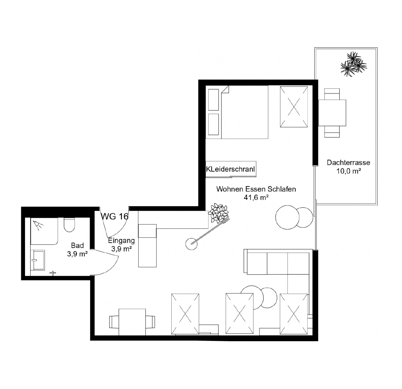 Apartment with 1 rooms